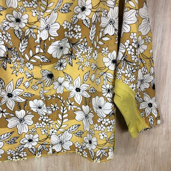 Free People Goldendust Floral Martin Slouchy Cropped Dolman Pullover Size Large - Picture 4 of 10